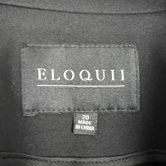 Eloquii The Ultimate Stretch One Button Blazer black ponte suit jacket classic - Picture 7 of 9